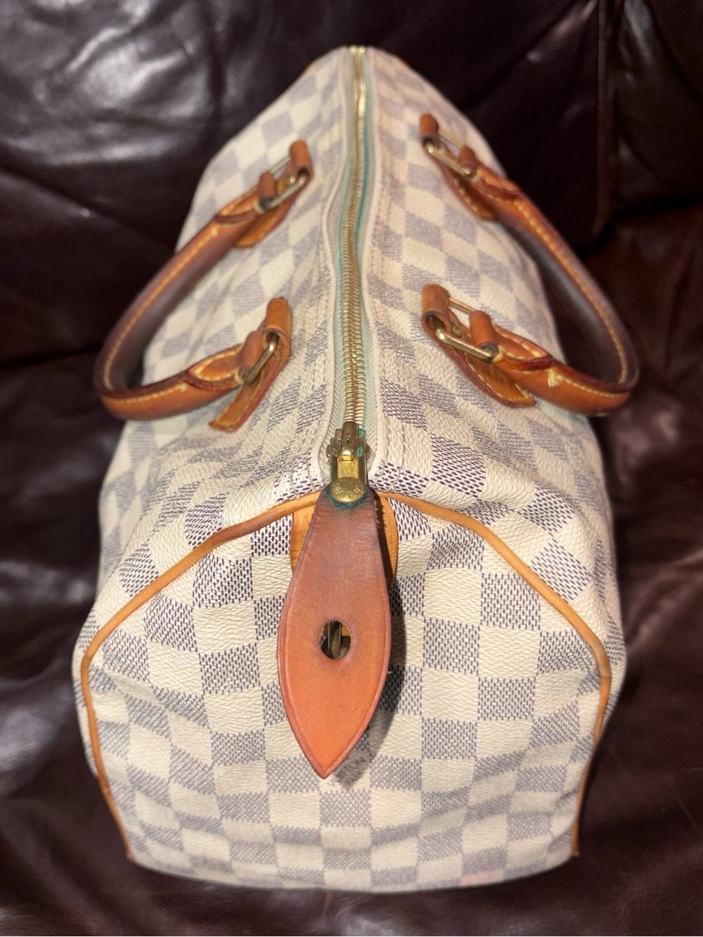 Authentic Louis Vuitton Damier Azur Speedy 30 - Vintage 2007 - Picture 4 of 8